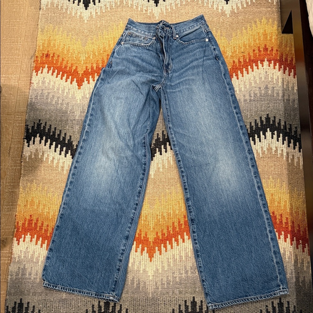 NWOT MADEWELL Superwide Jeans Sz 24